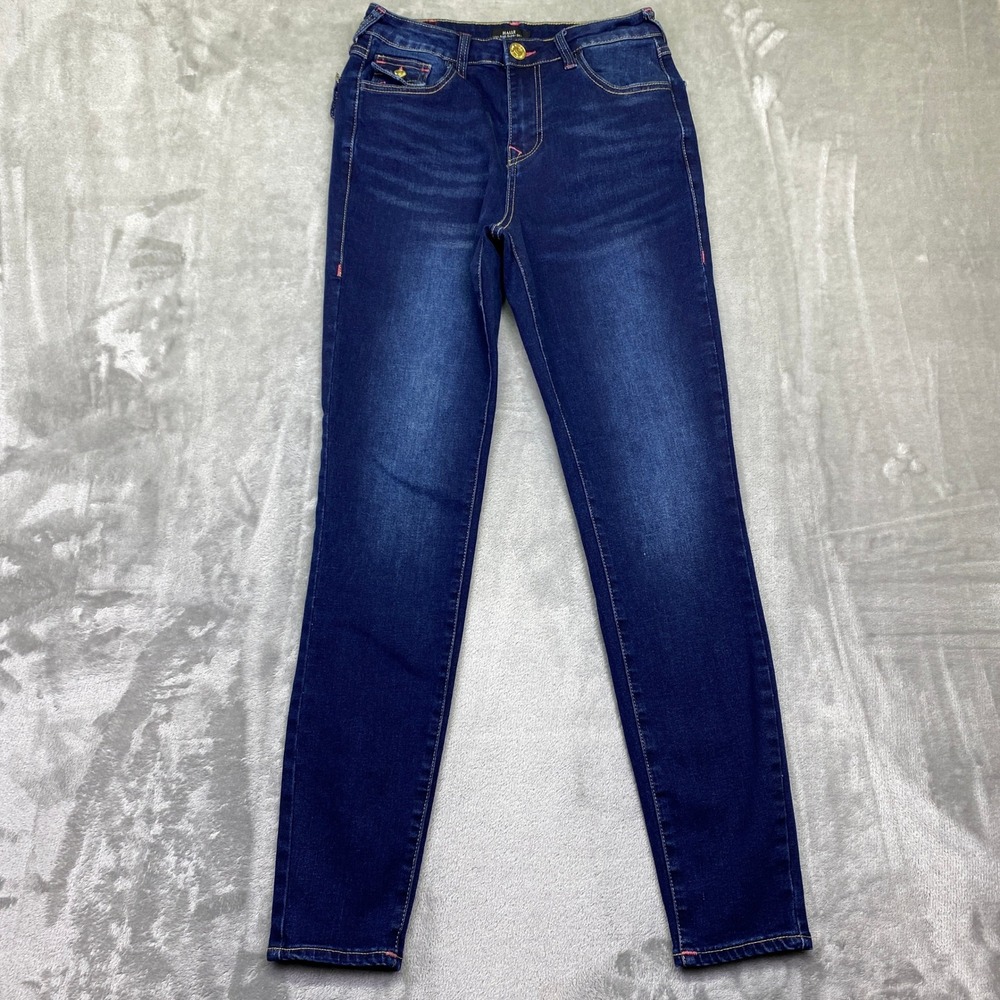 True Religion Halle High Rise Super Skinny Stretch Jeans Women Sz 26 Fits 25"